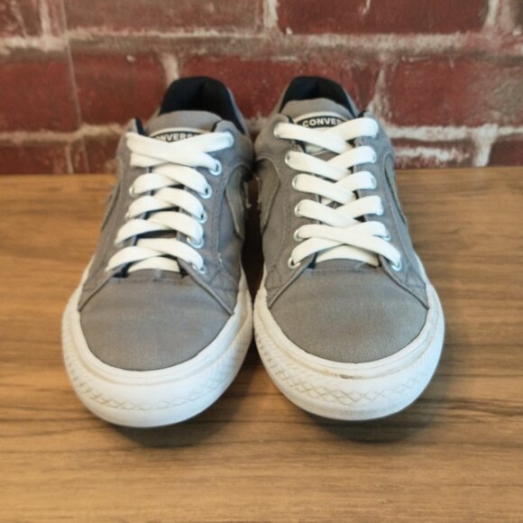 Converse Sneakers Girls Size 3 All Star Gray Lace Up Low Top Shoes - Picture 7 of 7